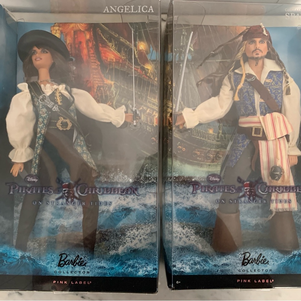 Barbie Collector Pirates Dolls with Blue and Brown Outfits